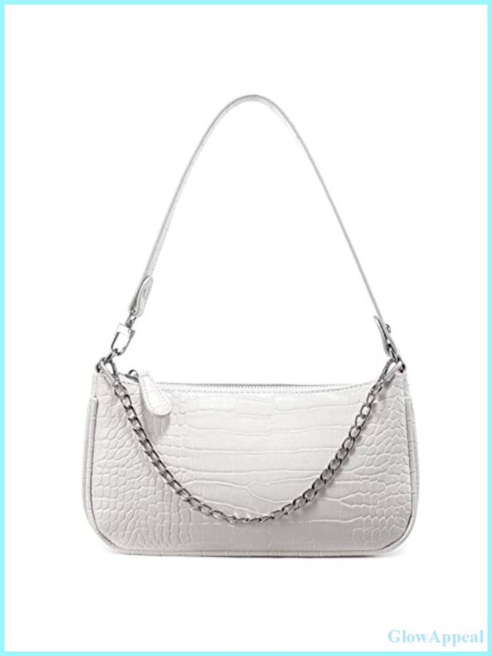 Women's Retro PU Leather Shoulder Bag Tote Clutch, Crocodile Pattern, with
